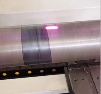 立柱表面激光淬火